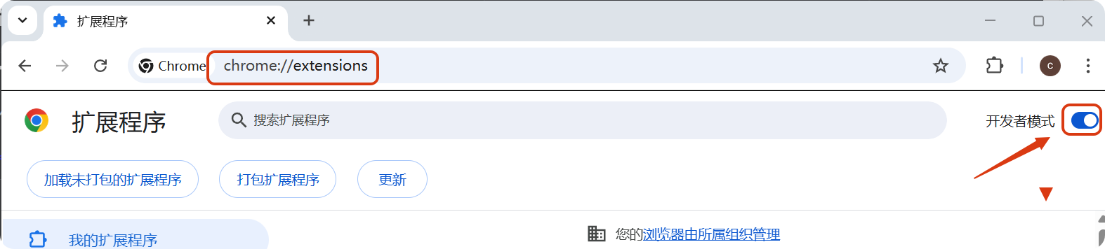 浏览器开启开发者模式截图